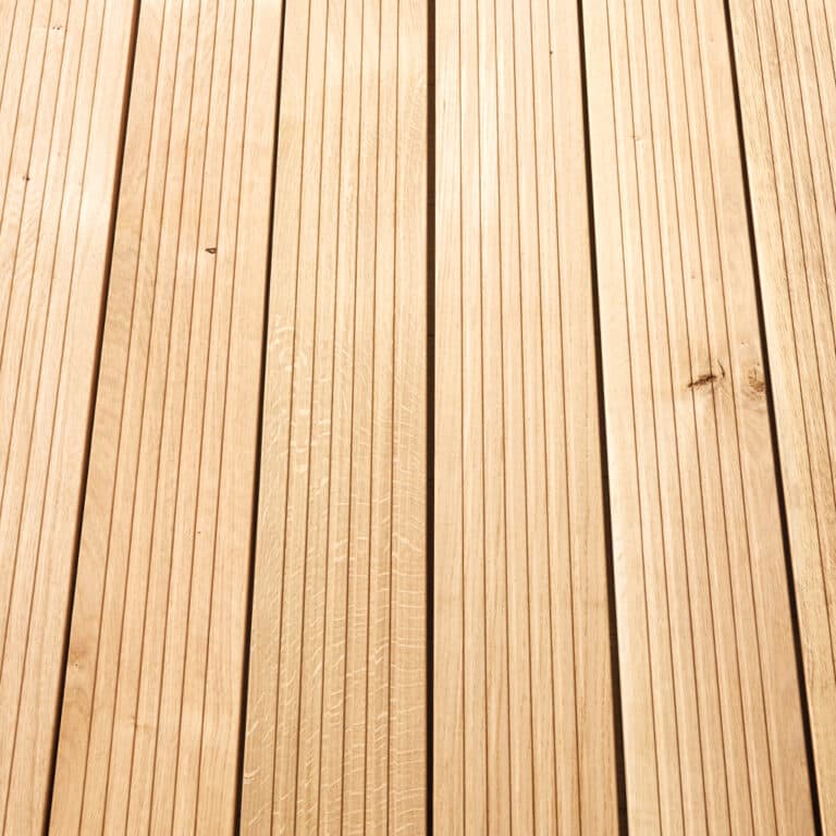 Oak decking terrace